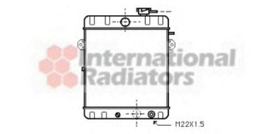 VAN WEZEL 58002007 -  Радиатор, охлаждение двигателя